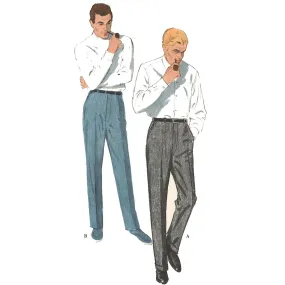 PDF - 1950's / 1960's Sewing Pattern: Men's Regulation Slacks  - Multi-sizes - Instantly Print at Home