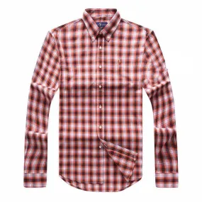 PRL Mini Pony Logo Striped Long Sleeve Shirt- Orange