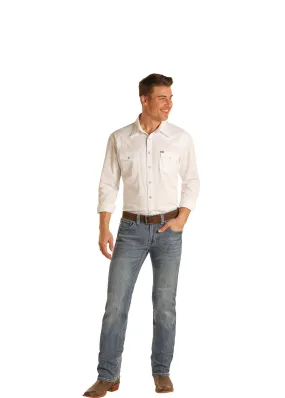 ROCK & ROLL REVOLVER MEDIUM WASH SLIM STRAIGHT LEG JEAN