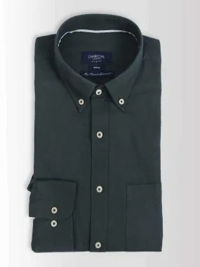 SMART SHIRT WOOL GREEN