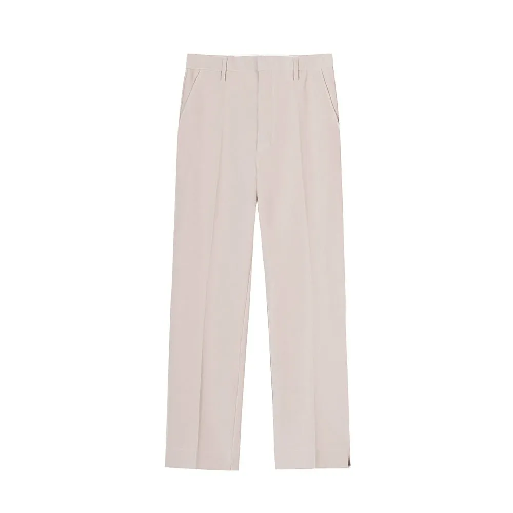 Straight slim slacks or1899