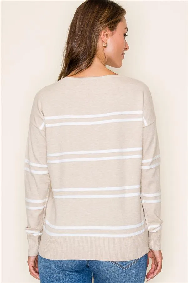 The Annie Textured Striped Pullovers - 3 Colors!