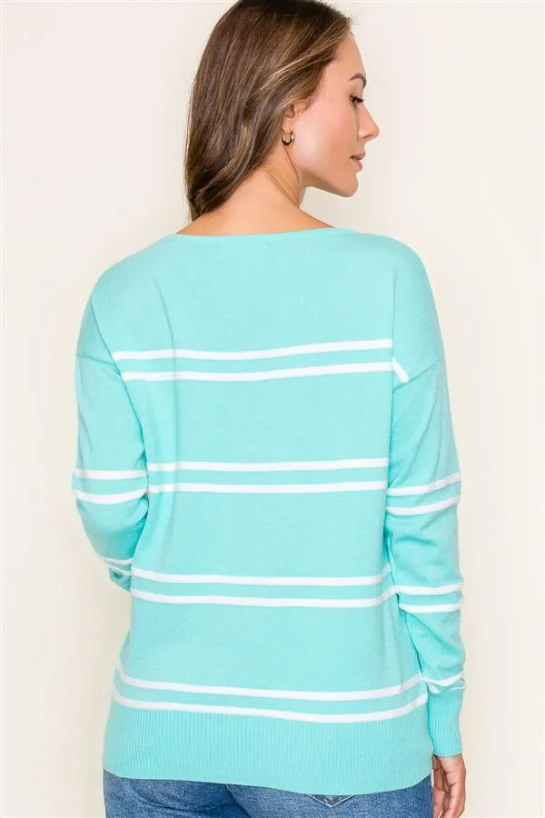 The Annie Textured Striped Pullovers - 3 Colors!