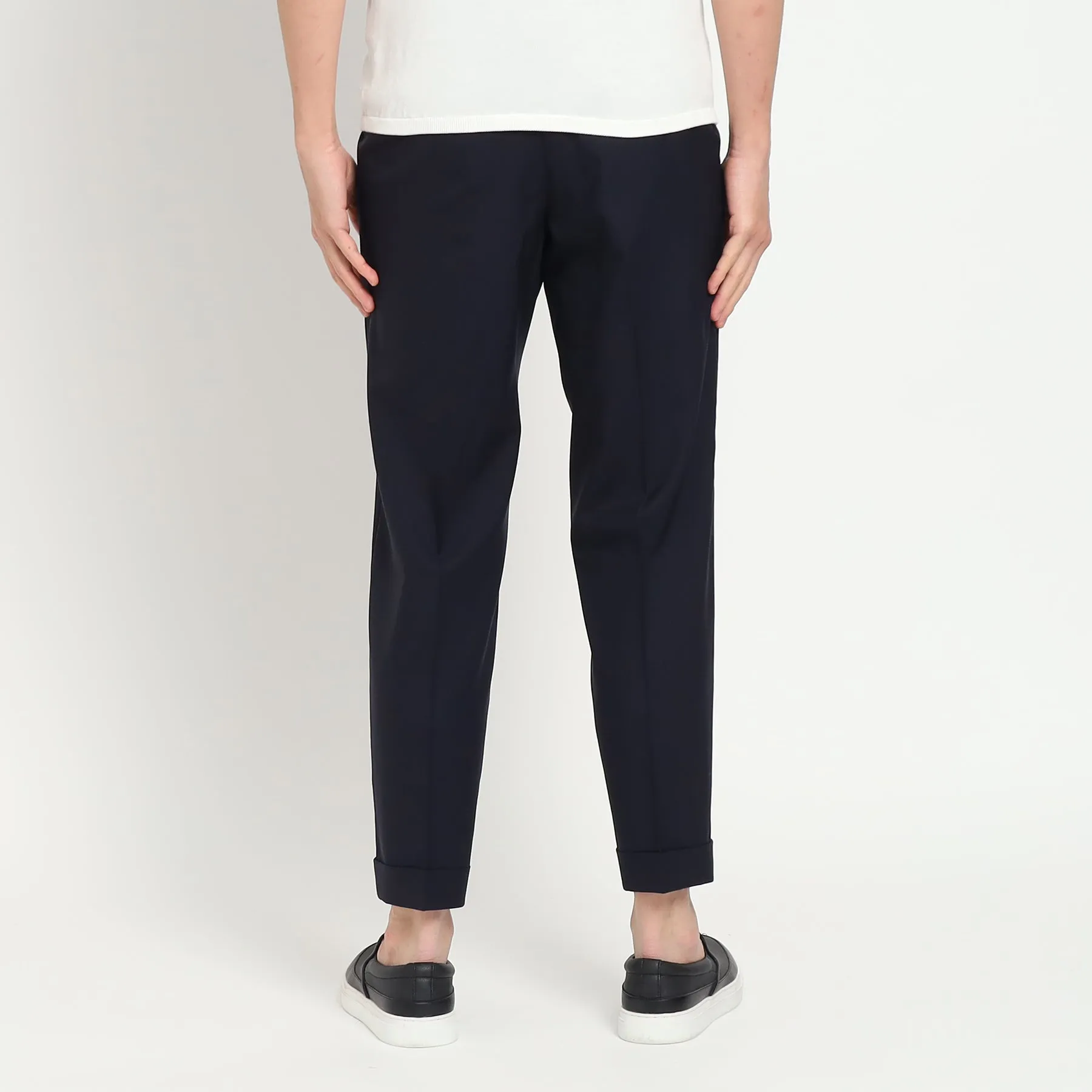 Tropical Easy Trousers Color: Navy