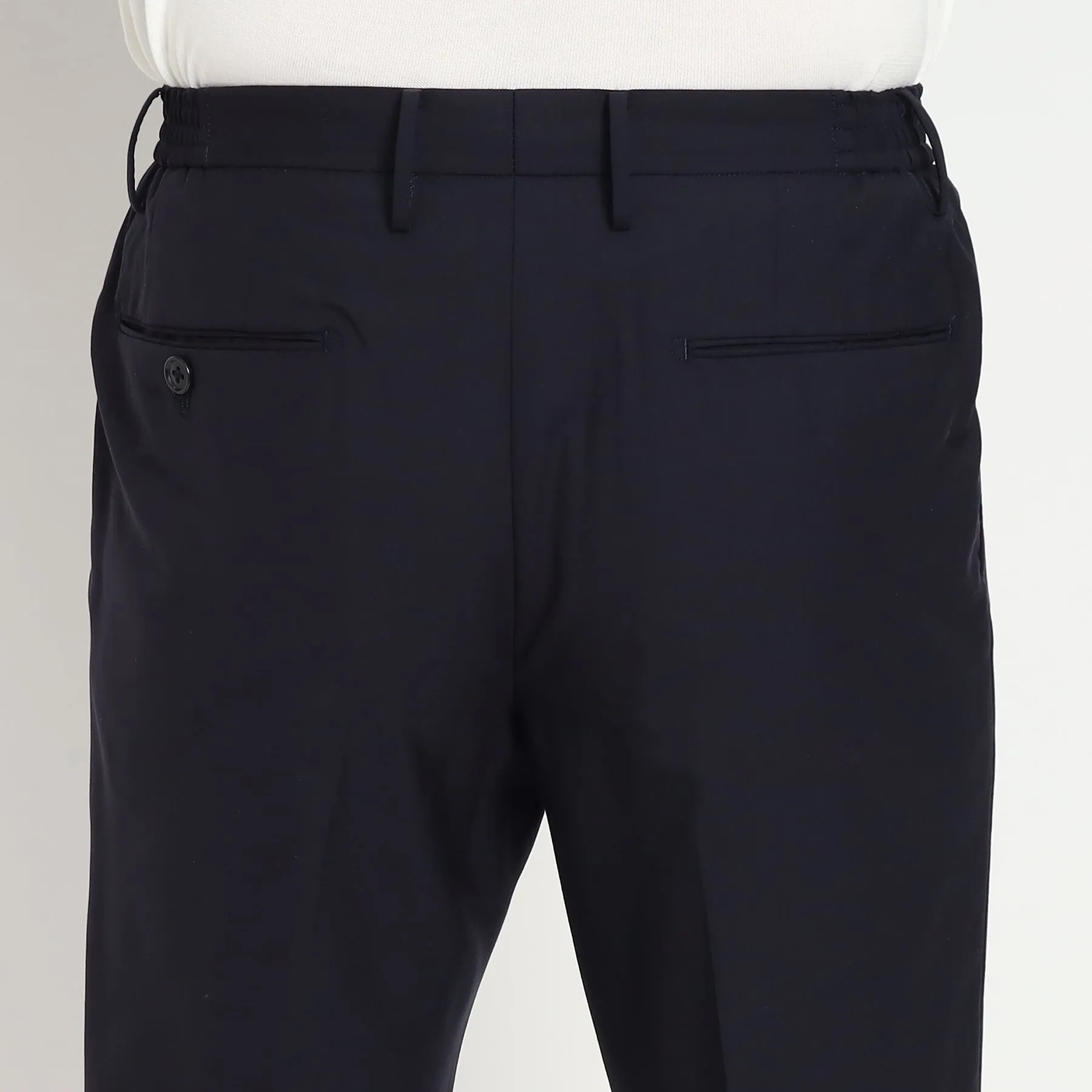 Tropical Easy Trousers Color: Navy
