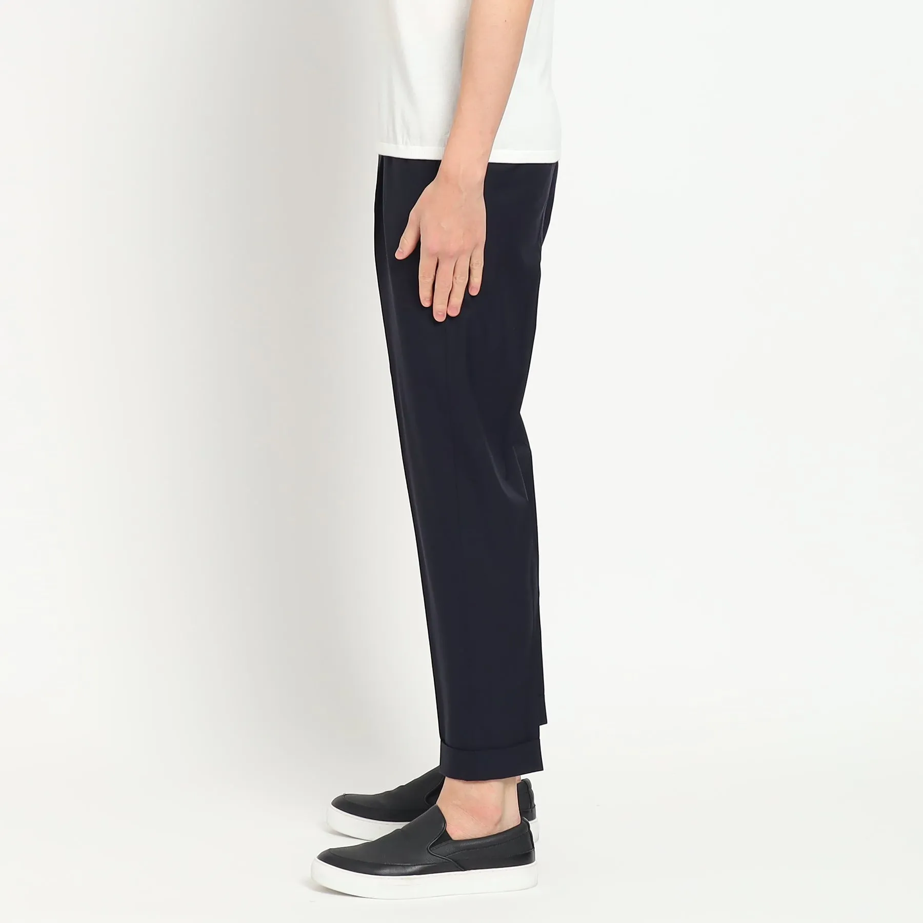 Tropical Easy Trousers Color: Navy