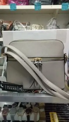 Vegan Lightweight Medium Crossbody Bag with Tassel