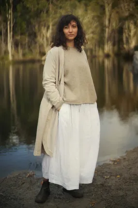 Velvet Cotton Coat - Natural - OS