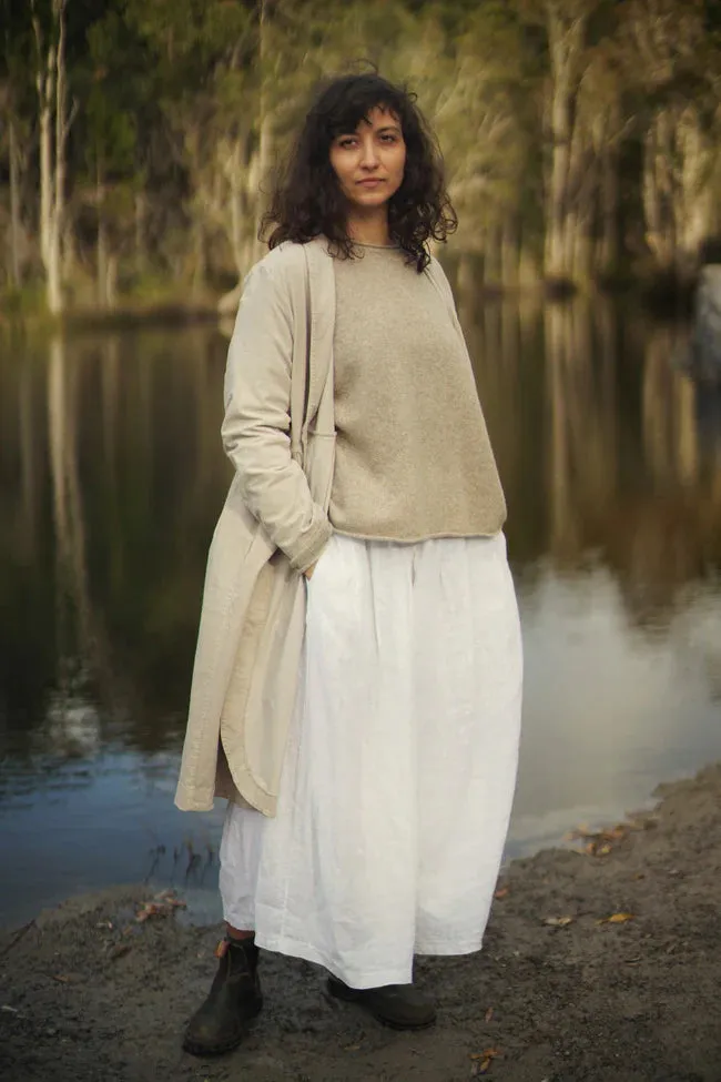 Velvet Cotton Coat - Natural - OS