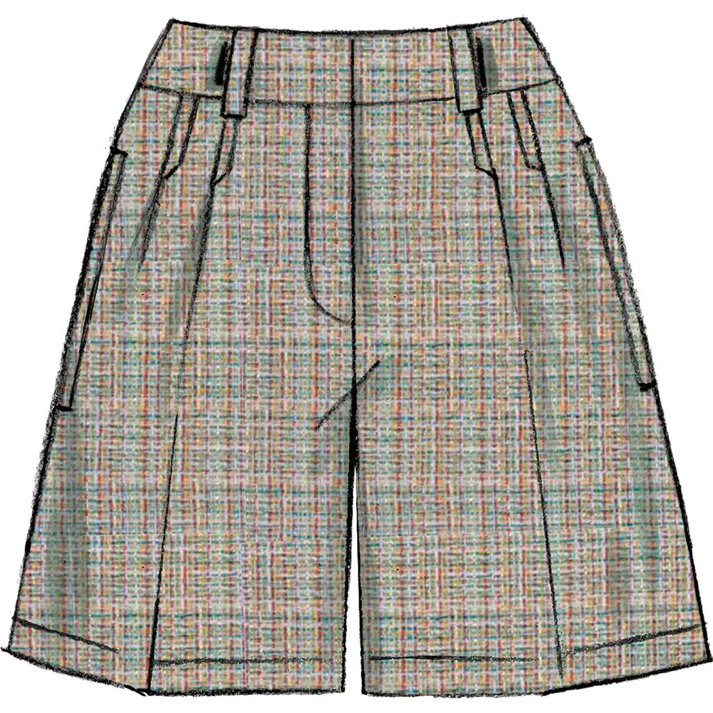 Vogue Pattern V9008 Misses' Shorts