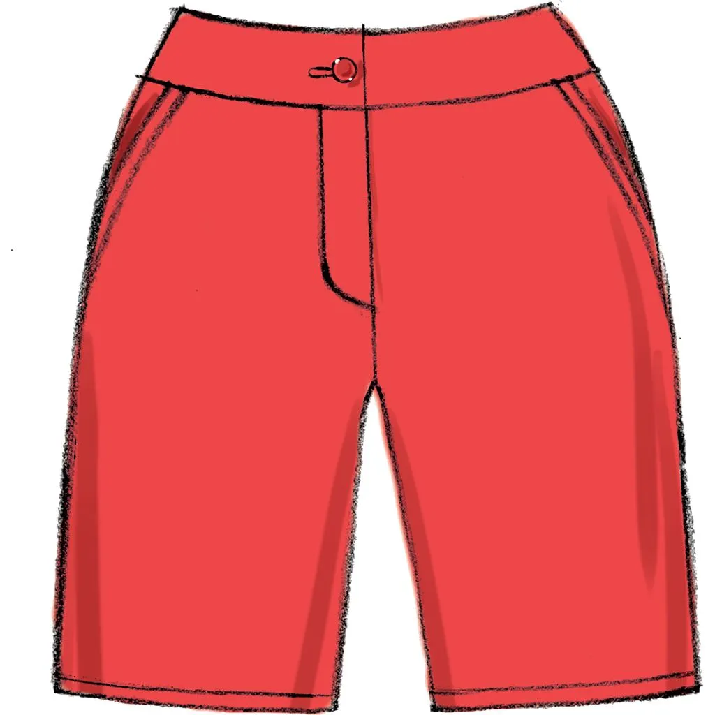 Vogue Pattern V9008 Misses' Shorts