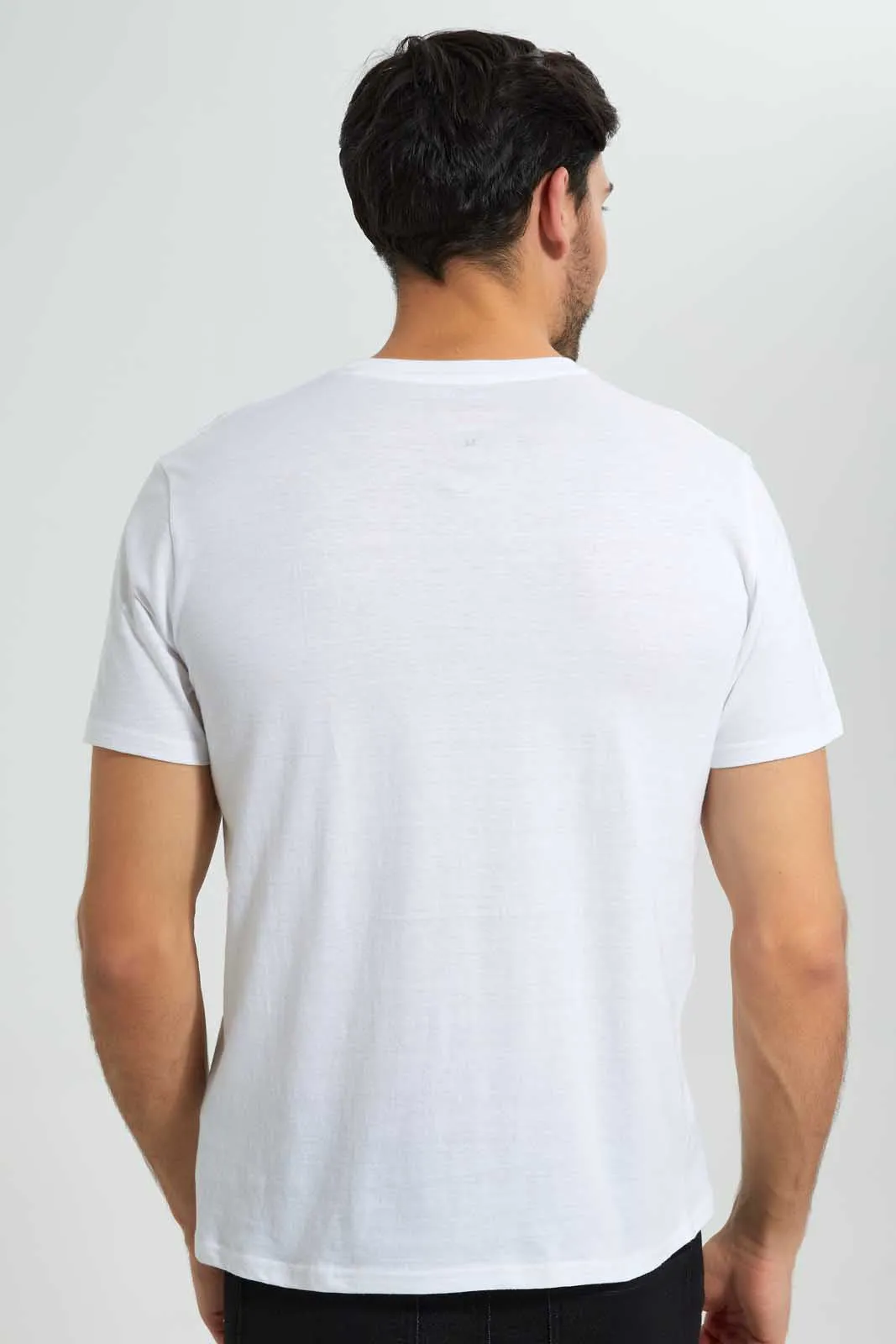 White Graphic Print T-Shirts