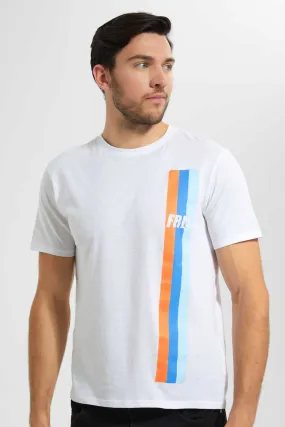 White Graphic Print T-Shirts