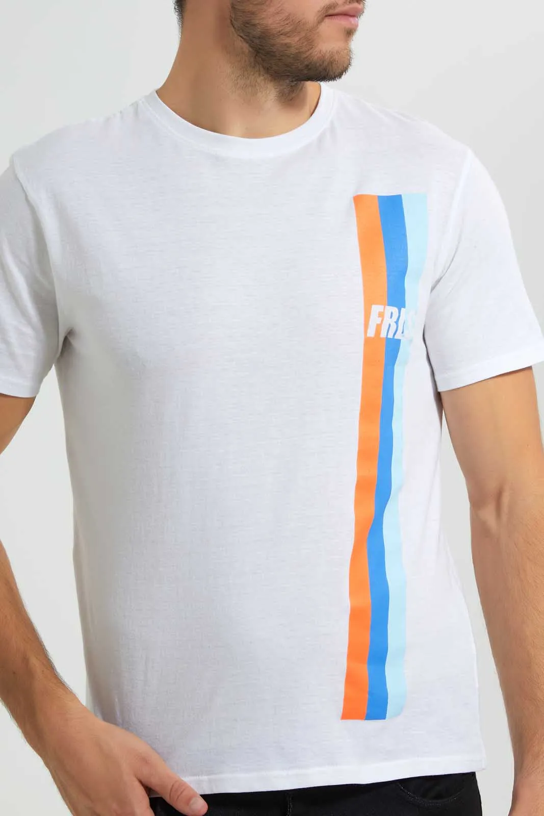 White Graphic Print T-Shirts