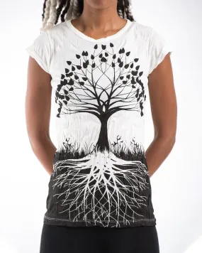 Womens Tree of Life T-Shirt in White