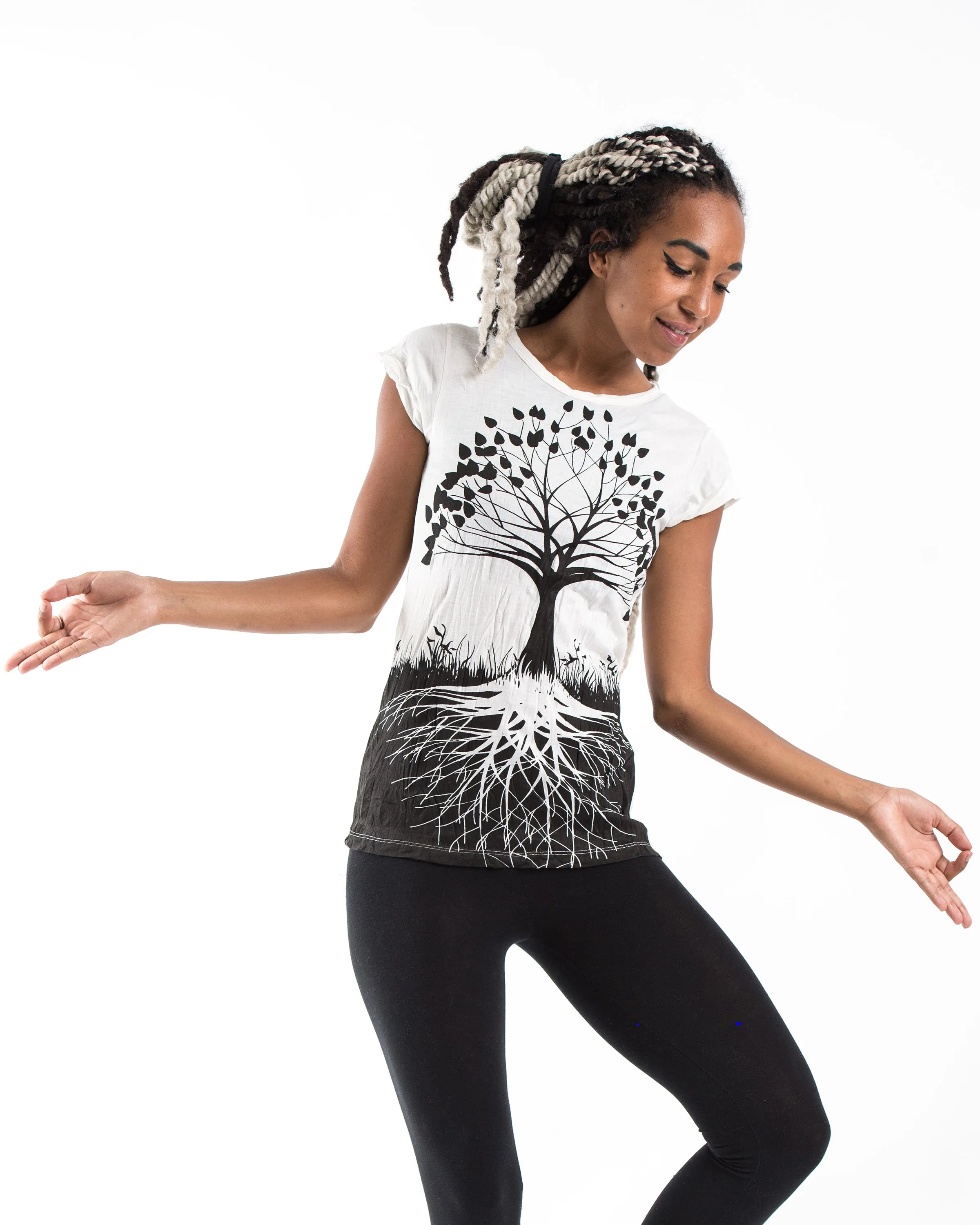 Womens Tree of Life T-Shirt in White